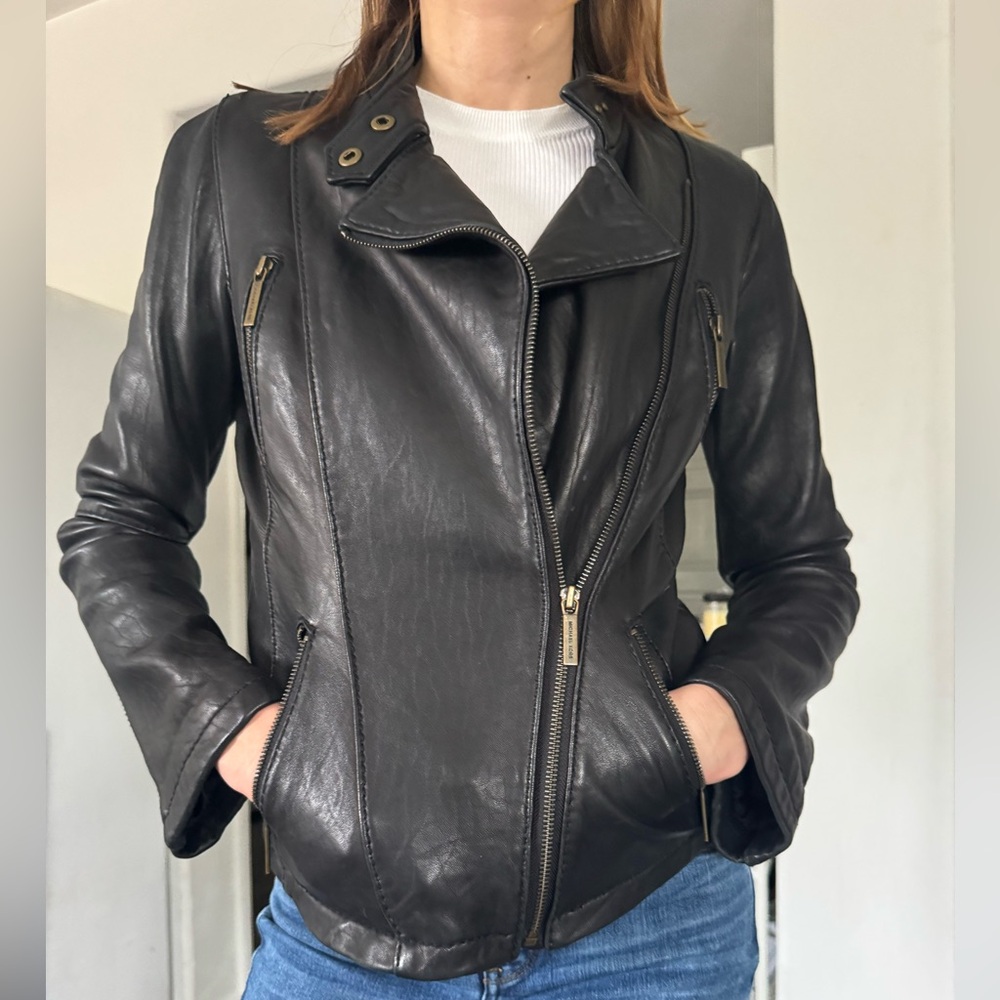 Michael Kors Black Leather Jacket